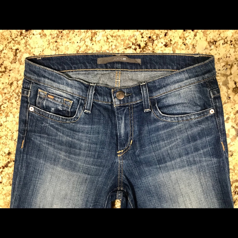 Joes straight cuffed jeans.